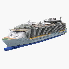 Oasis Class Cruise Ship Oasis of The Seas 3D model